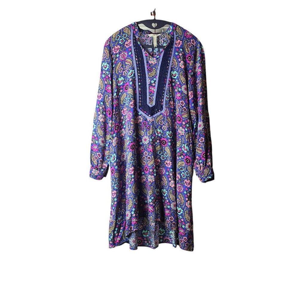 Matilda Jane Women's Pink Blue Floral Dress Size S